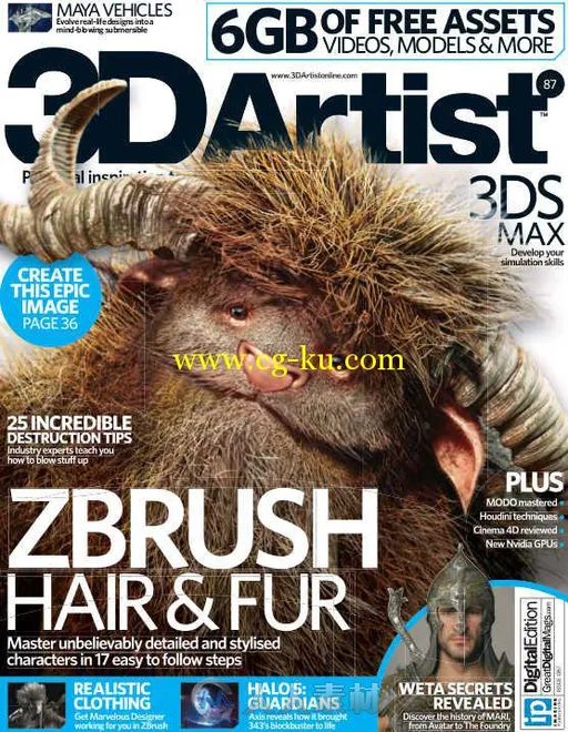 3D艺术家书籍杂志第87期 3D Artist Issue 87 2015的图片1