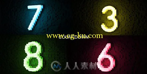 质感倒计时展示动画AE模板 Videohive Countdown 13138508的图片1