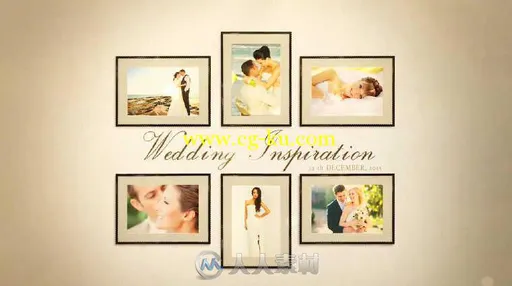 纯洁婚礼相册动画AE模板 MOTION ARRAY Wedding Inspiration的图片1