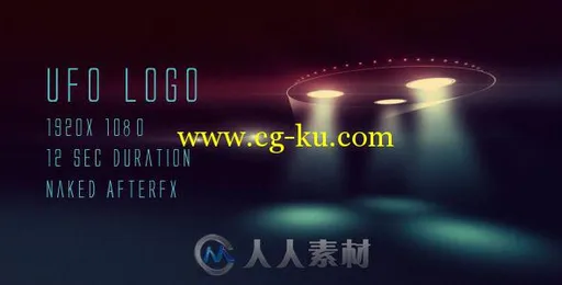 UFO飞碟Logo演绎动画AE模板 Videohive UFO logo 2903562的图片1