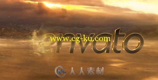 荒原沙化Logo演绎动画AE模板 Videohive Wasteland Logo Reveal 8012387的图片1