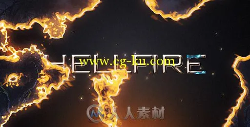 地狱火焰特效动画AE模板 Videohive Hellfire 473037的图片1