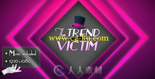 紫色时尚包装动画AE模板 Videohive Funky Fashion Promo 720537的图片1