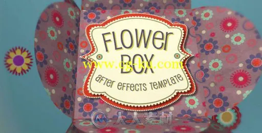 唯美花箱儿童相册动画AE模板 Videohive Flower Box Display 5948975的图片1