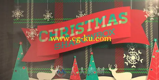 圣诞生活相册动画AE模板 Videohive Christmas Shadowbox Display 6012995的图片1