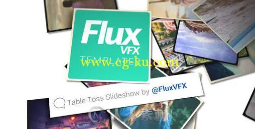 桌面抛飞照片展示动画AE模板 Videohive Table Toss Slideshow 12535332的图片1