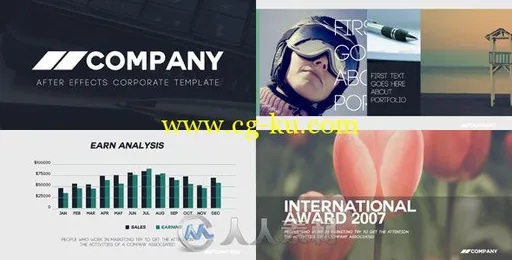 完整企业推广包装动画AE模板 Videohive Clean Corporate Presentation 13536793的图片1