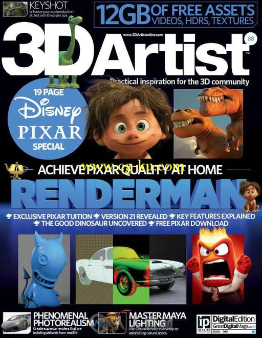 3D艺术家书籍杂志第88期 3D Artist Issue 88 2015的图片1