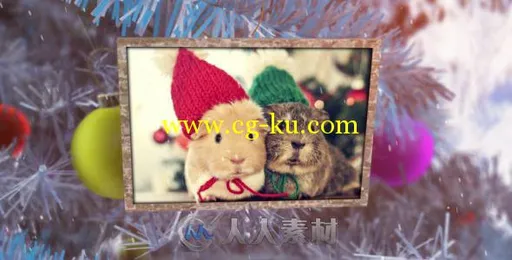 新年圣诞树相册动画AE模板 Videohive New Year Photo Album 9858842的图片1