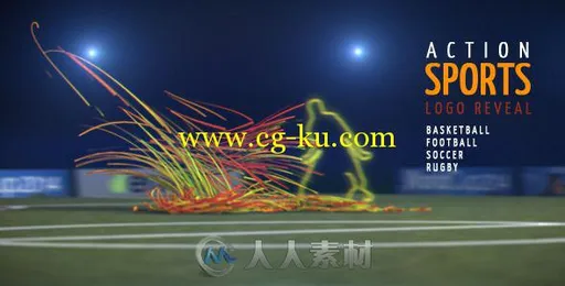 超酷体育运动片头动画AE模板 Videohive Action Sports Opener 6902147的图片1