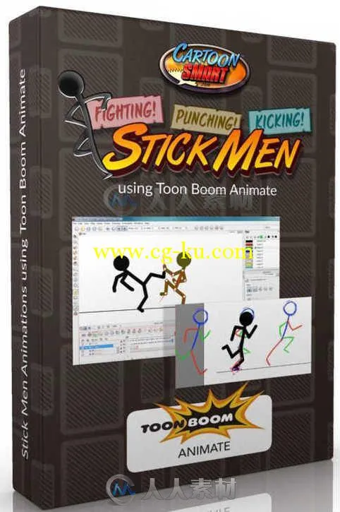 Toon Boon Animate火柴人超级动画技术视频教程 CartoonSmart Stick Men Animations的图片1