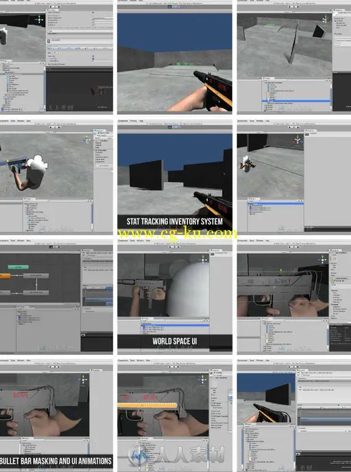 Unity武器弹药跟踪统计系统制作视频教程 CGCookie Creating a Stat Tracking Inven...的图片1
