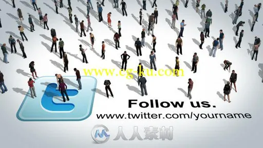 社交人群包装动画AE模板 Videohive Social People 5472030的图片1