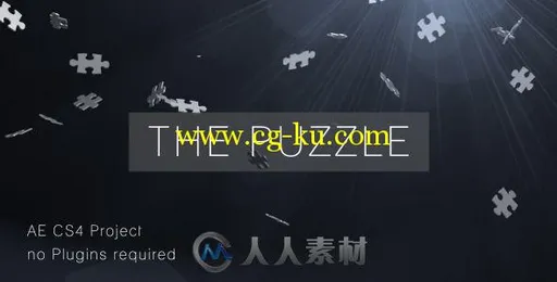 飘落拼图Logo演绎动画AE模板 Videohive The Puzzle 2128710的图片1