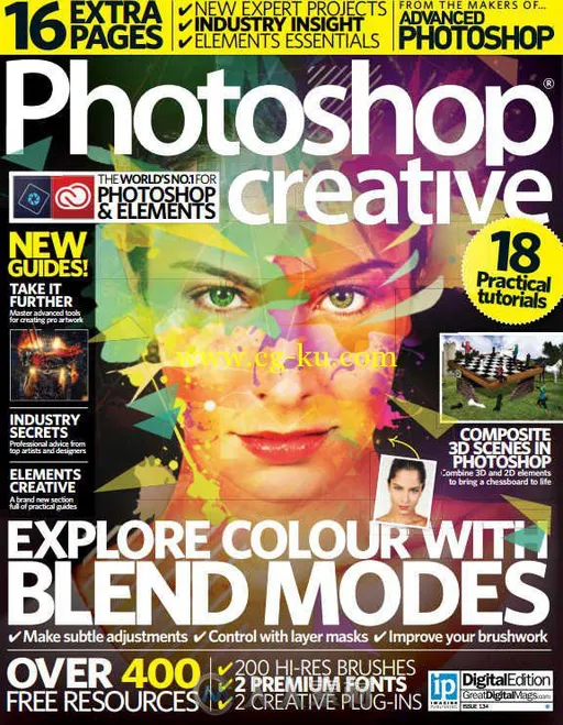 Photoshop创意杂志2015年第134期 Photoshop Creative Issue 134 2015的图片1