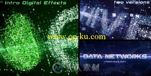 数码网络Logo演绎动画AE模板 Videohive Data Networks Intro 12145455的图片1