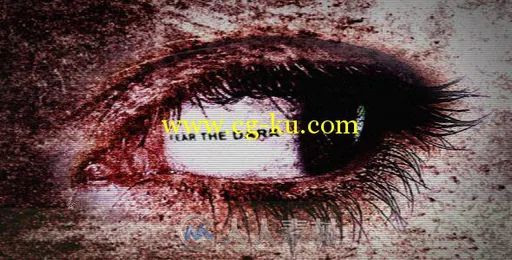 恐惧眼神包装动画AE模板 Videohive Fear the Dark Logo Reveal 2261674的图片1