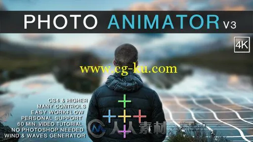 超唯美镜头景深特效动画AE模板V3版 Videohive Photo Animator V3 12972961的图片1