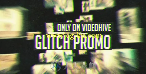 复古毛刺包装动画AE模板 Videohive Glitch Promo 11049127的图片1