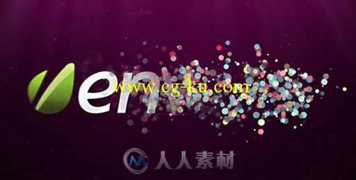 多彩粒子Logo演绎动画AE模板 Videohive Bubble Opener 3795972的图片1