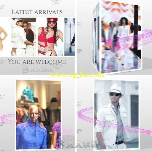 时尚专栏包装动画AE模板 Videohive Fashion Box 7827878的图片1