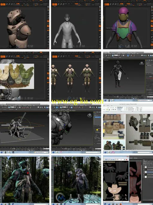 游戏角色塑造完整核心训练视频教程 Uartsy Learn Character Creation For Games的图片1