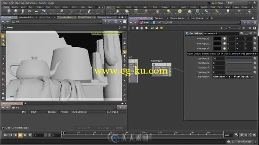 Houdini中RenderMan渲染技术训练视频教程 Digital-Tutors Introduction to RenderM...的图片5