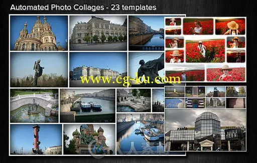 照片自动拼图处理PSD模板 Graphicriver Automated Photo Collages Bundle 9405991的图片1