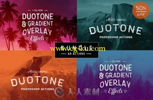 唯美五光十色调色特效PS动作合辑 Creativemarket Color Effects Photoshop Bundle的图片2