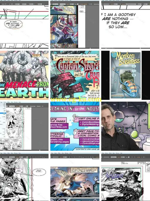 Illustrator卡通风格漫画书绘制训练视频教程 Lettering Comic Books with Illustrator的图片1