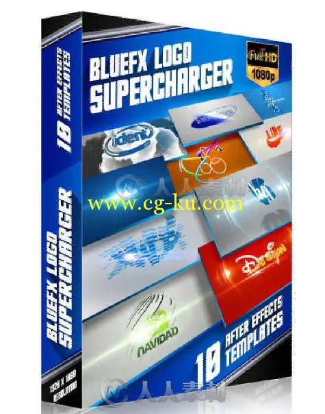 超级品牌Logo演绎动画AE模板 BLUEFX The Logo Supercharger Pack 1的图片2