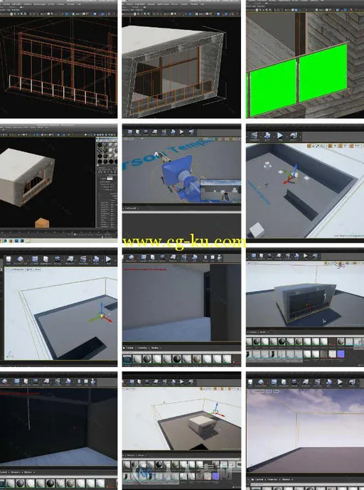 UnrealEngine4与3dsMax游戏场景可视化制作视频教程 Udemy 3ds Max Unreal Engine 4...的图片1