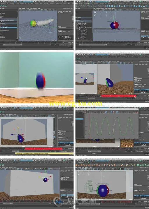 Maya反弹球动画技术训练视频教程 Pluralsight Animate and Rig a Bouncing Ball in...的图片1