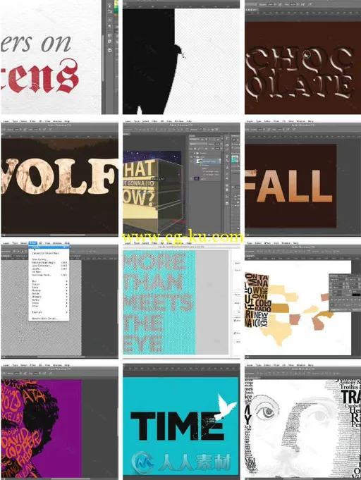 PS创新设计思维训练视频教程 Photoshop for Designers Type Effects updated Dec 2...的图片1