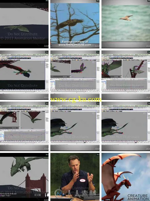 飞行生物动作研究训练视频教程 AnimationMentor Introduction to Flying Creature的图片1