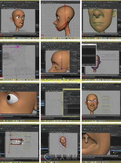 卡通角色面部表情动作控制技术视频教程 Puppeteer Lounge Cartoony Facial Setup的图片1