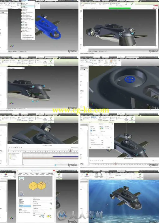 Inventor渲染动画技术训练视频教程 Inventor Rendering and Animation的图片1