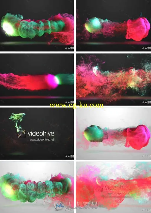 彩色墨迹Logo演绎动画AE模板 Videohive Colorized Inkflow Logo Reveal 2630600的图片1