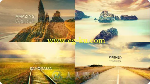 全景展示特效动画AE模板 Videohive Panoramic Opener 12852276的图片2