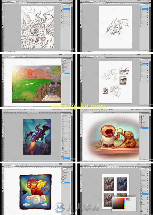 数字绘画技巧10个步骤视频教程 SVS 10 Step Digital Painting的图片1