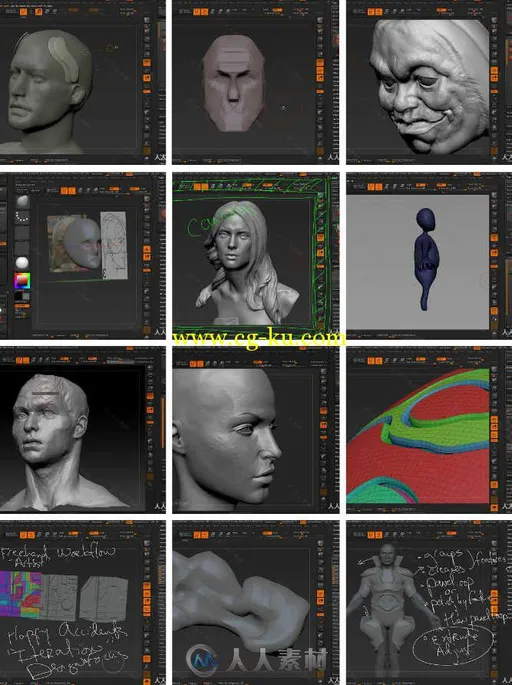 ZBrush认证级雕刻设计训练视频教程 Uartsy ZBrush Certification Course的图片1
