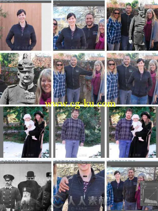 PS照片合影人物添加技术训练视频教程 Photoshop Compositing Project Adding a Per...的图片1