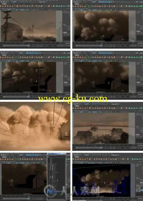 Maya大型沙尘暴特效制作视频教程 Pluralsight Simulating a Large Dust Storm in Maya的图片1