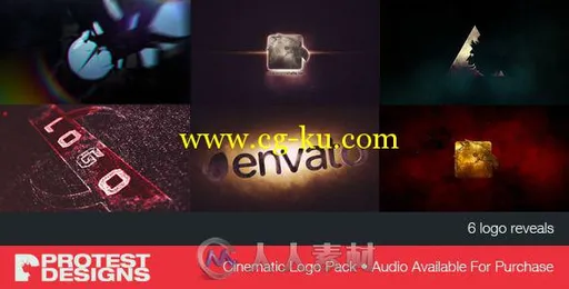 6组影视级片头Logo演绎动画AE模板 Videohive Cinematic Logo Pack 8869991的图片2
