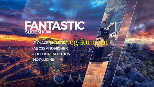 唯美神奇镜面相册动画AE模板 Videohive Fantastic Slideshow 14637761的图片1