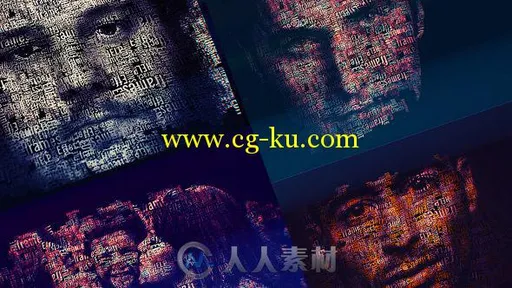 字母文字具象化演绎动画AE模板 Videohive Wordle 14318154的图片2