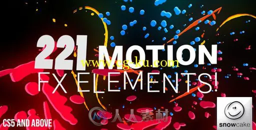 221组角色标题元素包装动画AE模板合辑 Videohive 221 Motion FX Elements Pack 133...的图片1