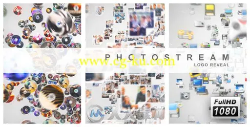 海量照片流Logo演绎动画AE模板 Videohive Photo Stream Logo Reveal 5200457的图片2