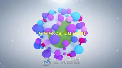 活力粒子Logo演绎动画AE模板 Videohive Vibrant Particles Logo Reveal 8998211的图片1