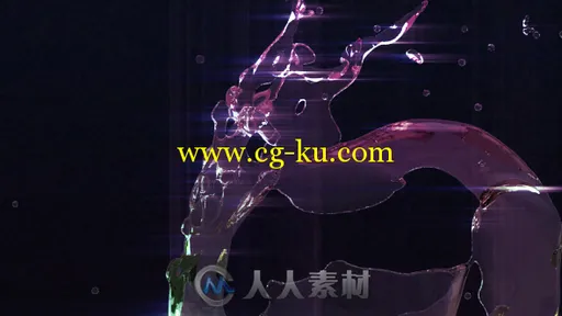 水滴液体冲洗特效Logo演绎动画AE模板 Videohive Flush Logo 11163505的图片1